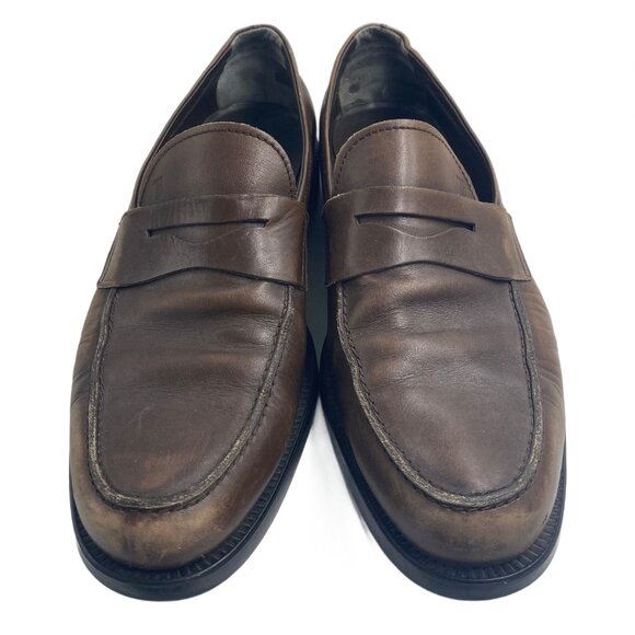 Tod's Brown Leather Loafers - Size 9.5 - Picture 6 of 8